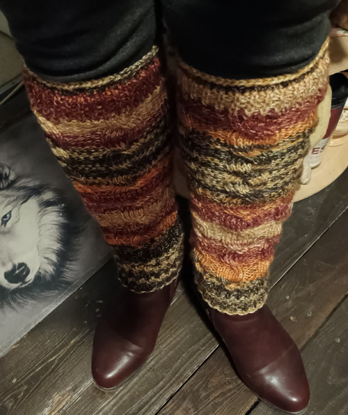 Pletené návleky "Brigita " — foto 3