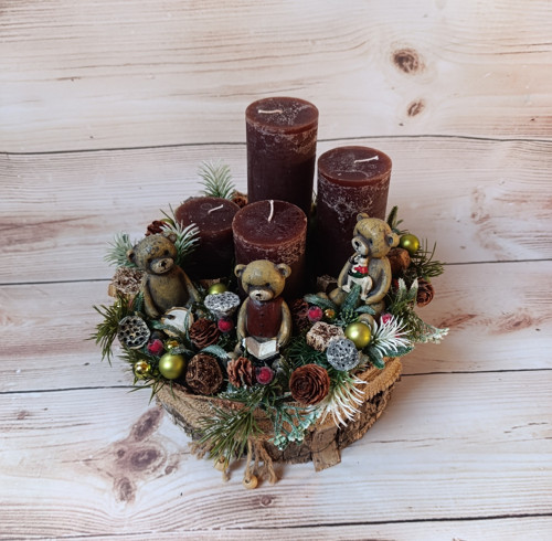 Adventní medvídci v lese — foto 2