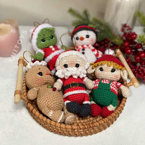 Háčkovaná vánoční ozdoba - Santa — foto 2