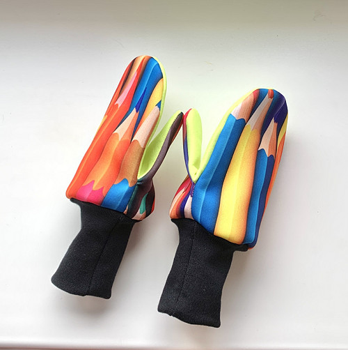 Softshellové rukavice-pastelky — foto 3