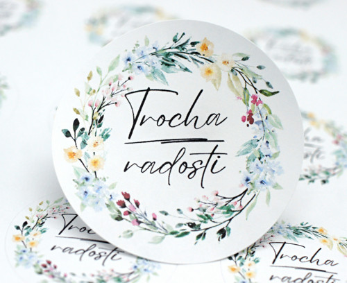 Samolepky Trocha radosti - 24 ks — foto 2