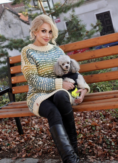 Teplý vlněný svetr "Amanda" — foto 2