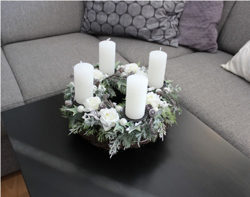Adventní věneček s růžemi — foto 3