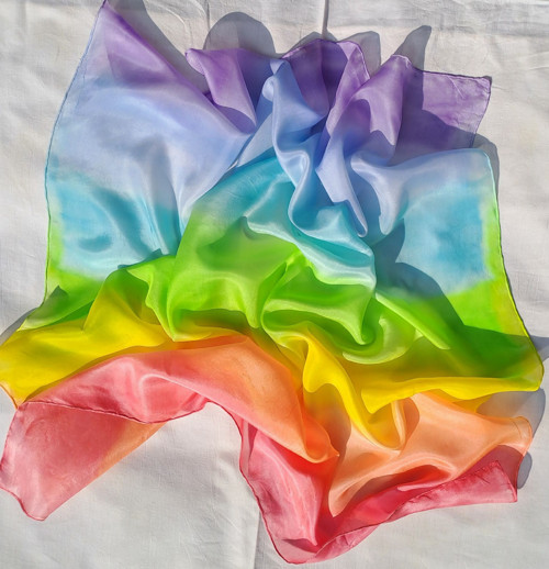 Duha * - šátek 90 x 90 — foto 2