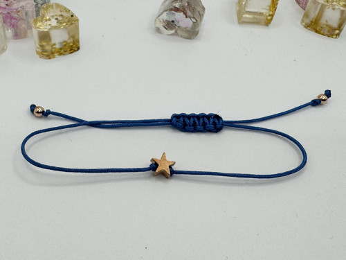 Pozlacený náramek - Tiny star (kr. modrá) — foto 2