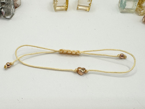 Pozlacený náramek - Tiny Shiny (krémová) — foto 2