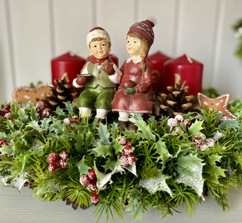 Adventní retro věnec — foto 6