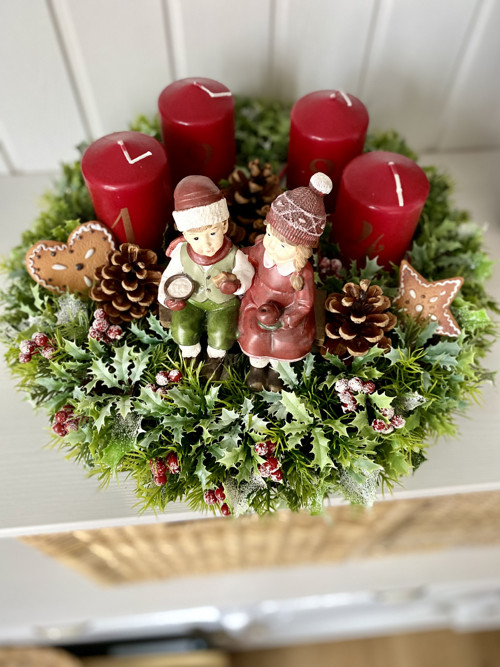 Adventní retro věnec — foto 5