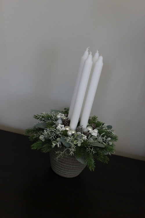 Adventní svícen do bíla — foto 3