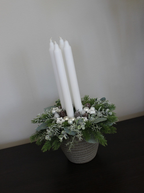 Adventní svícen do bíla — foto 5