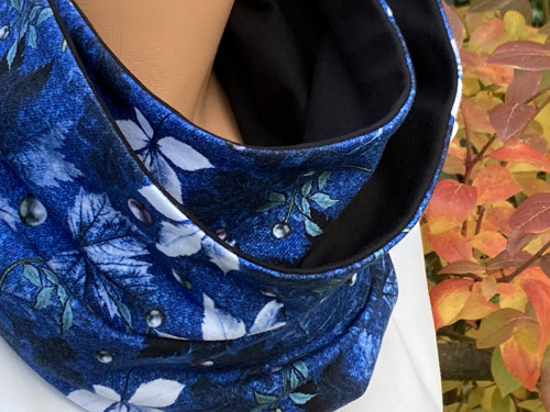 Nákrčník MAXI - listy a JEANS..... — foto 4