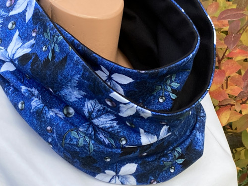 Nákrčník MAXI - listy a JEANS..... — foto 2