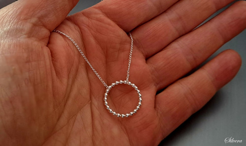 Stříbrný 925 Náhrdelník..MARBLES KARMA... — foto 4