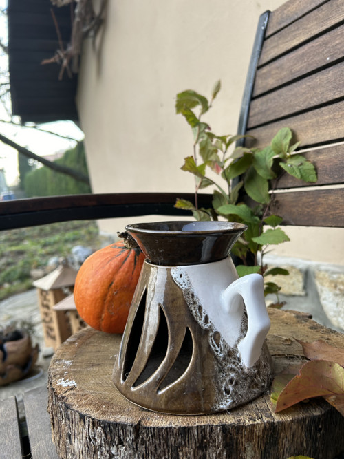 AROMALAMPA hnědo-bílá — foto 2