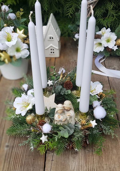 Adventní věneček "Svatá rodina" — foto 2