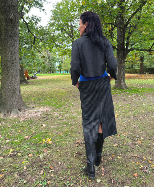 Sukně černošedá — foto 3