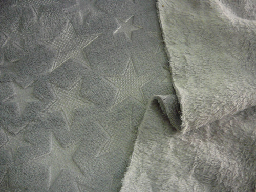 Fleece - šedé hvězdičky na šedé — foto 3