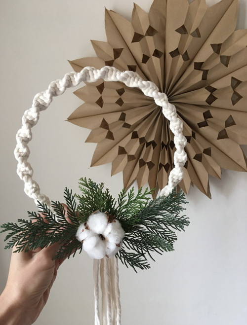 Macramé věnec — foto 2