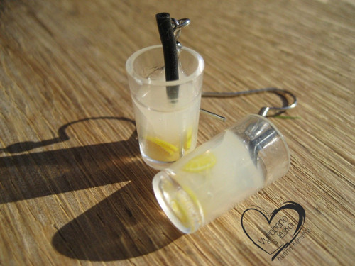 Náušnice - Skleničky Drink Koktejl — foto 3