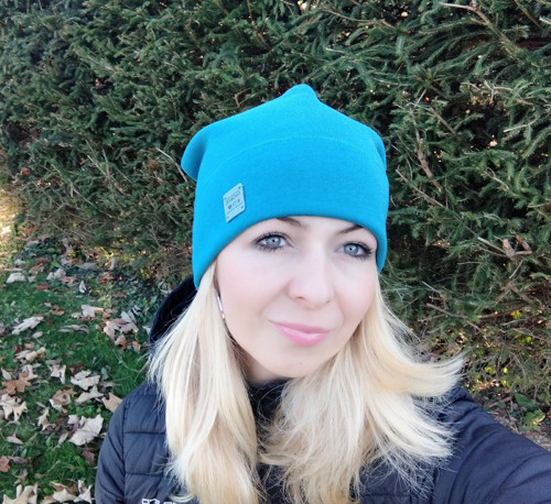 Čepice tyrkysová unisex — foto 5