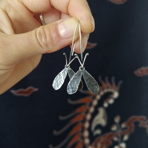 Visací náušnice Noční motýl — foto 4