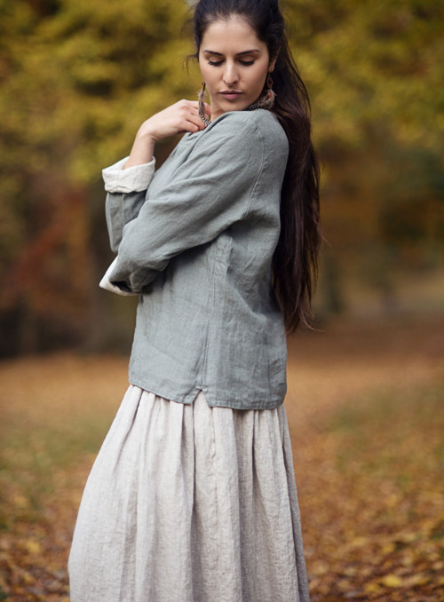 Lněná halena oboustranná — foto 3