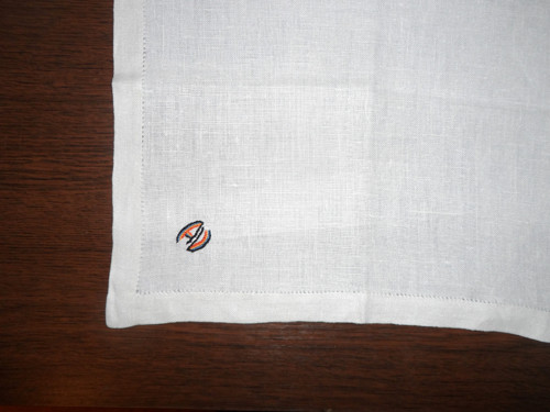 KAPESNÍČEK, dečka, vyšívaný monogram AV — foto 2