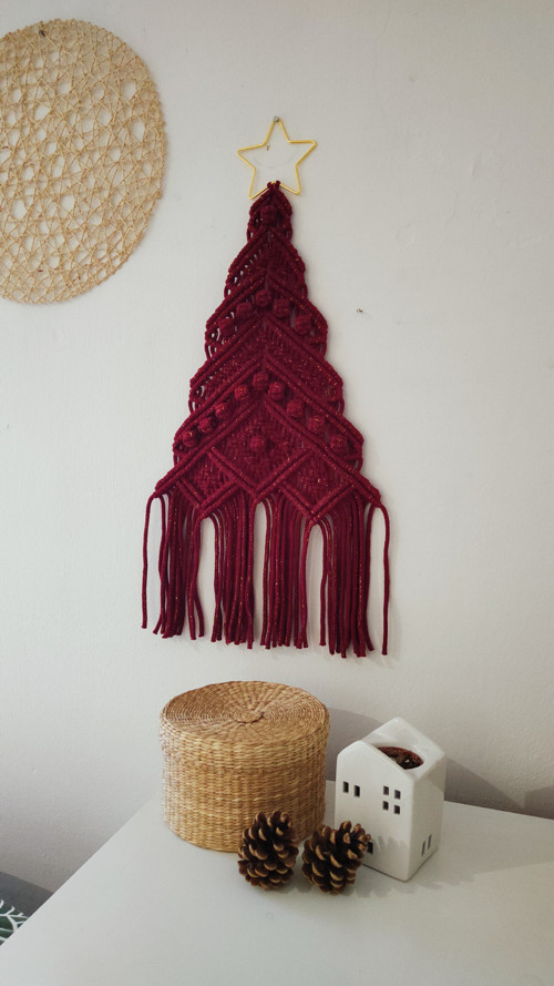 Macramé vánoční stromeček — foto 3