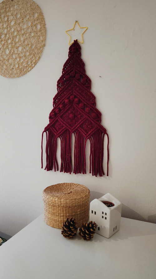 Macramé vánoční stromeček — foto 4