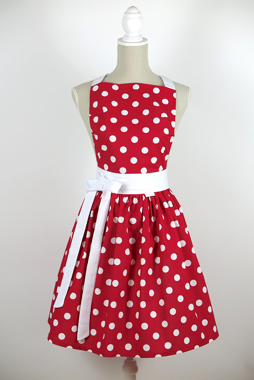 Šatová Kuchynská Zástera Retro Long Dots — foto 4