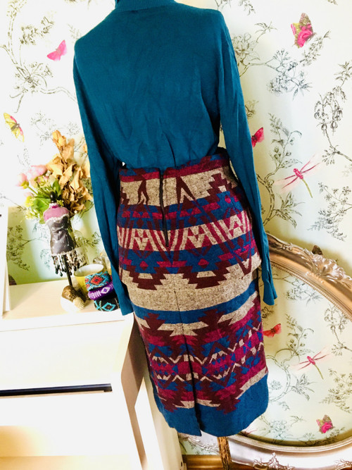 Sukně boho aztécká zimní — foto 4