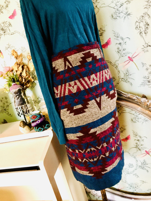 Sukně boho aztécká zimní — foto 3