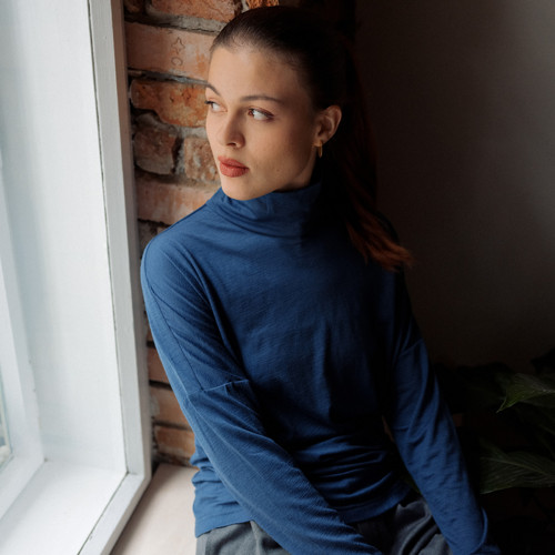 Merino rolák ISA modrý/OUTLET — foto 4