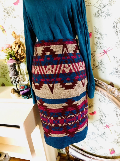 Sukně boho aztécká zimní — foto 2