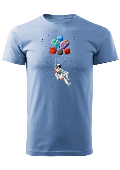 Pánské tričko "Astronaut and balloons" — foto 5