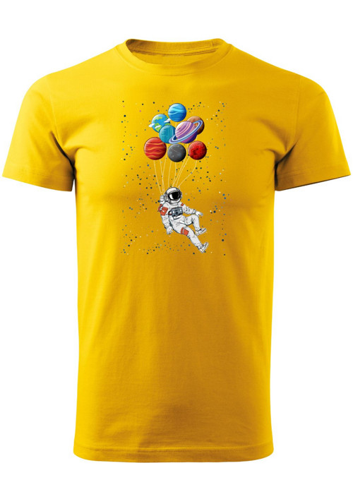 Pánské tričko "Astronaut and balloons" — foto 4