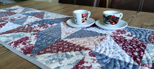 Patchworkový běhoun bordový Nr.447 — foto 4