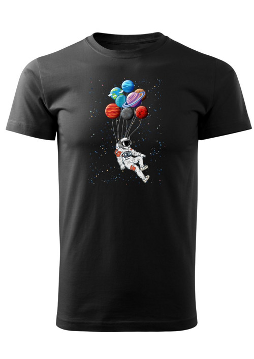 Pánské tričko "Astronaut and balloons" — foto 2