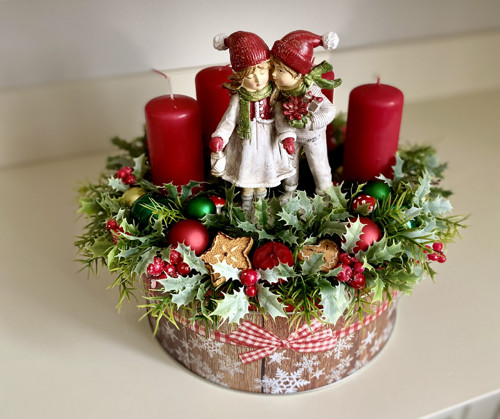Adventní svícen Vánoční děti — foto 5