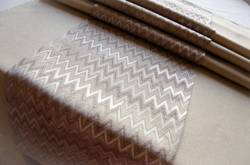 Sada běhounů - Glamour chevron gold — foto 3