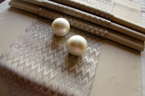Sada běhounů - Glamour chevron gold — foto 2