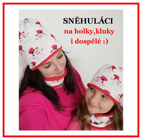 Čepice sněhuláci sleva!!! — foto 2