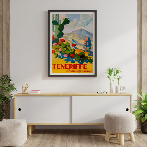 Vintage plakát Teneriffe - cca 1945 — foto 4