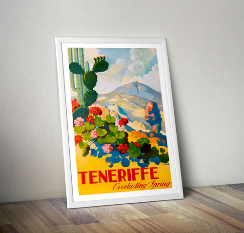 Vintage plakát Teneriffe - cca 1945 — foto 5
