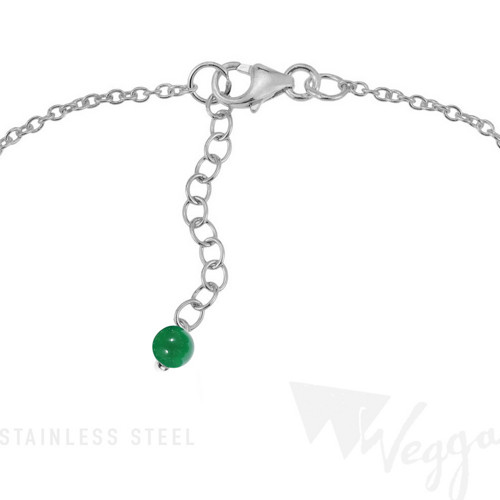 Dreamcatcher ( Stainless Steel + Green Agate) — foto 2