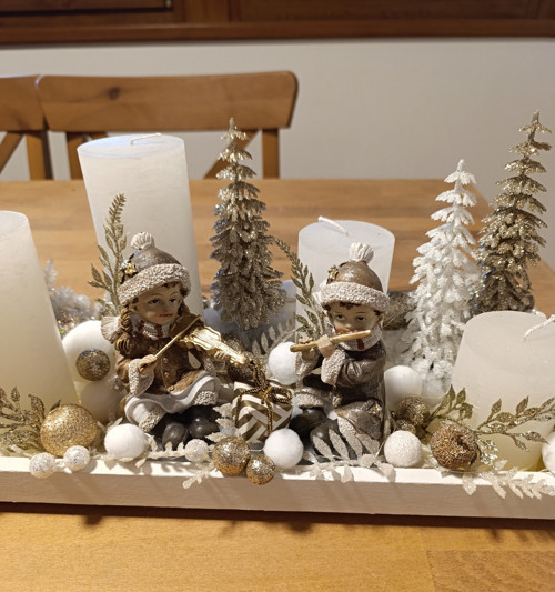 Adventní tácek muzikanti — foto 2