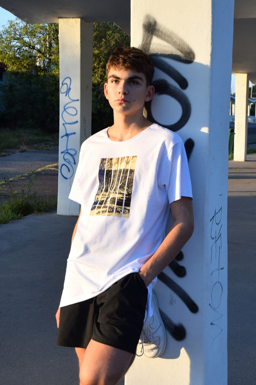 TPa2 Pánské triko asymetrie les — foto 2