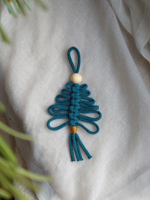 Macramé vánoční stromeček — foto 2