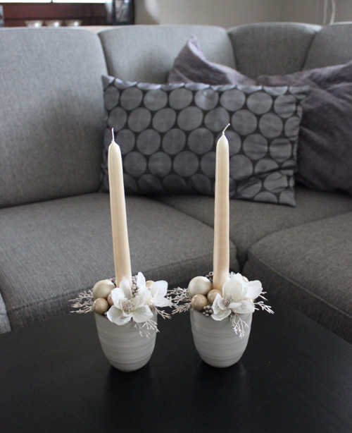 Svícínek s magnoliemi v krémové — foto 2