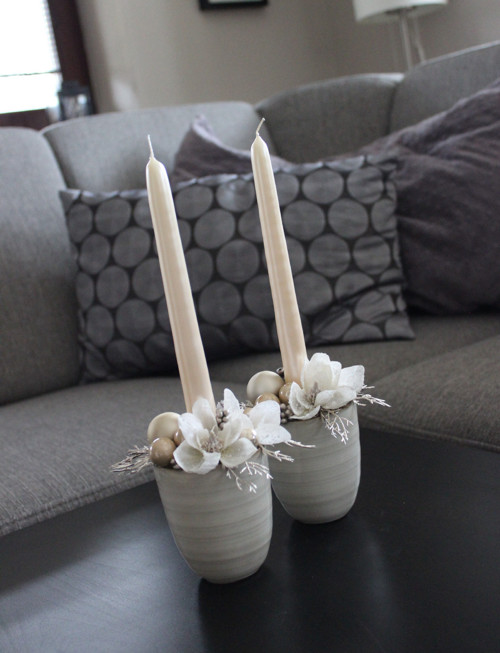 Svícínek s magnoliemi v krémové — foto 3